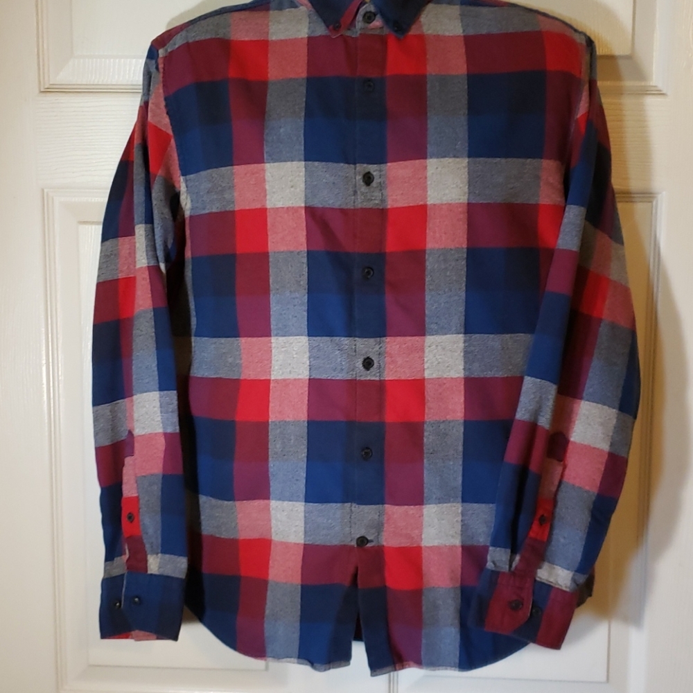 Banana republic mens L Camden fit Plaid flannel